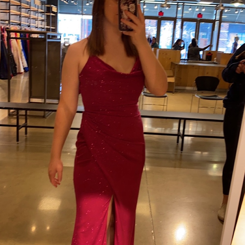 Sparkly Pink Prom Dress